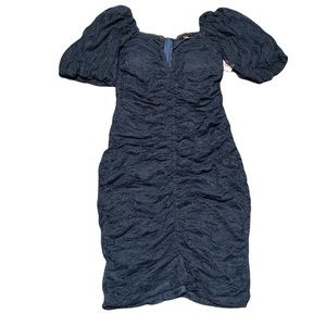 Haute Monde navy blue dress